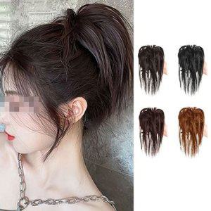 풍성한 여성 부분 가발 당고머리 올림 머리 가발 똥머리 웨딩