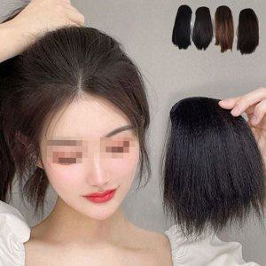 웨이브 붙임머리 여성 가발 정수리 가발 헤어 부분 피스 30cm