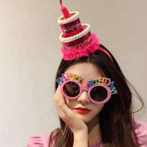 특별 생일 파티 머리띠 시즌3 헤어밴드 생일 케이크 머리띠 어린이