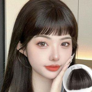 시스루 앞머리 가발 웨이브 앞머리 인모 애교 헤어