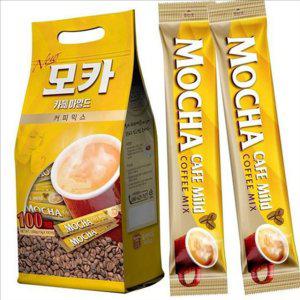 부드러운 모카 커피 믹스 황금 카페 마일드 100 100개입 스틱형