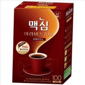 인스턴트 맥심 아라비카 아메리카노 스틱 맥심 아라비카 블랙 커피 100개
