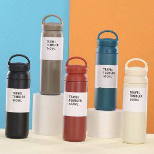 500ml 스텐 텀블러 진공 보온 텀블러 휴대용 보냉 각인