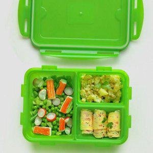 직사각형 신선 반찬통 칸막이 밀폐 반찬통 1.2리터 보관함 냉장고 사각