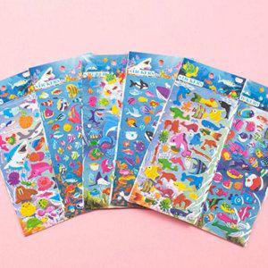 꾸미기 바다 동물 스티커 10장세트 유아 다이어리 스티커 물고기 고래