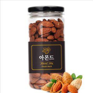 무염 구운 아몬드 240g 로스팅 볶음 아몬드 240g 견과류 선물