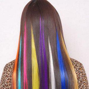스트레이트 붙임머리 피스 투톤 헤어 피스 초간단 셀프 파티