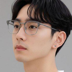 레트로 차단 안경 가벼운 하금테 안경 티타늄 컴퓨터 보호 패션