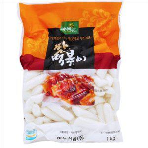 쫀득한 건조 떡볶이 국물 떡볶이 재료 긴밀떡 1kg 요리용 파티