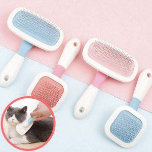 자동 강아지 털 빗 회전 고양이 털 빗 반려동물 브러쉬