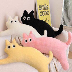 안고자는 고양이 바디 필로우 100cm 동물 고양이 롱 쿠션 아이