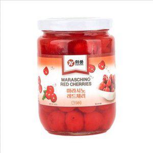 화풍 레드 체리 칵테일 마라시노 레드 체리 마라스키노 병