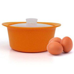 실리콘 전자 레인지 계란 찜기 용기 전자 레인지용 냄비