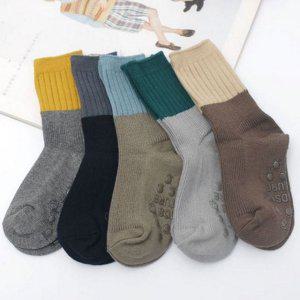 어린이 남아 양말 5족 미끄럼 여아 양말 아동 초등 5족