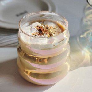 오로라 유리 컵 300ml 홈카페 내열 유리 컵 디자인
