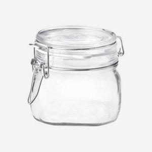 클립 유리 저장 용기 500ml 반찬통 밀폐 유리병 식품 주방