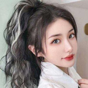 브라운웨이브 브릿지 포니테일 가발 하이라이트 브릿지 붙임머리 집게 헤어 좋은