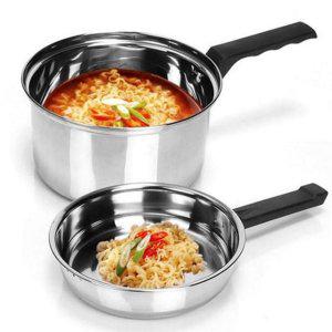 1인용 라면 냄비 16cm 인덕션 스텐 편수 냄비 라면용 이유식