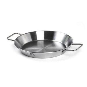 인덕션 빠에야 팬 캠핑용 스테인레스 빠에야 팬 프라이팬 플레이팅 24cm