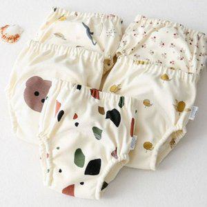 트레이닝 유아 배변훈련 팬티 면100% 무형광 아동 배변훈련 팬티 기저귀