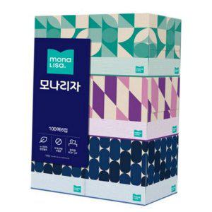 부드러운 미용 각티슈 개별포장 미용 100매 무형광 사무실 6입