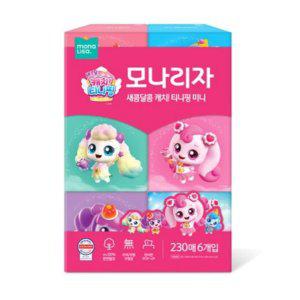 부드러운 미용 각티슈 팝업 각티슈 온가족 무형광 230매 6입