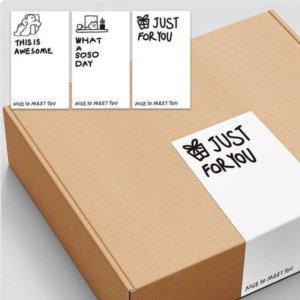 리뷰 사각 스티커 감사 답례품 스티커 배달 카페 문구 150p