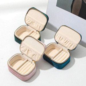 휴대용 여행용 액세서리 보관함 벨벳 주얼리 케이스 악세사리함 목걸이 반지