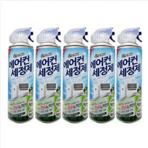 가정용 에어컨 세정제 자동차 에어컨 클리너 냉각핀 청소 330ml 5개