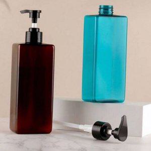 펌프형 로션 리필 용기 투명 샴푸 소분용기 여행용 3개 500ml