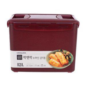 손잡이형 김치 밀폐 용기 주방용 대용량 김치통 12리터 직사각