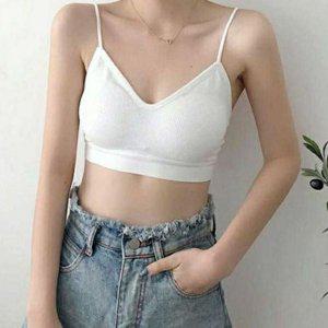 데일리 여성 브라렛 트레이닝 스포츠브라 편안한 심리스 크롭 여름