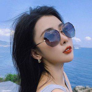 레트로 여성 선글라스 빈티지 커플 선글라스 편광 자외선 차단 야외
