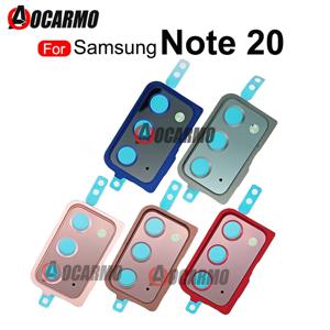 삼성 Galaxy Note 20 Note20 후면 카메라 유리 렌즈(뒷면 커버 프레임 홀더 및 스티커 교체 부품 포함)