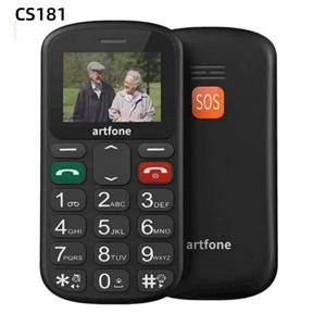 바 수석 핸드폰 Artfone CS181 CS182 CS188 GSM 2G 대형 음성 큰 버튼 노인을위한 휴대 전화 하나의 키 SOS 듀얼 Sim 토치