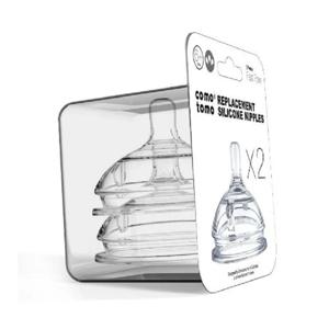 아기 젖꼭지 실리콘 교체 젖꼭지(가변 흐름) 0-3개월 3-6개월/6개월(2팩), Comotomo용 젖꼭지