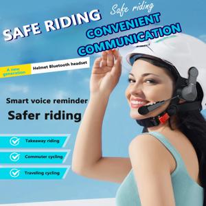 오토바이 블루투스 헤드셋 무선 스테레오 모토 헬멧 헤드폰 음악 플레이어 클립 홀더가있는 핸즈프리 이어폰