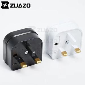 ZIJAZO 유럽형 유로 2핀에서 영국형 3핀 전원 소켓 여행용 플러그 어댑터 변환기 전원 어댑터 충전기 전원 소켓 아울렛