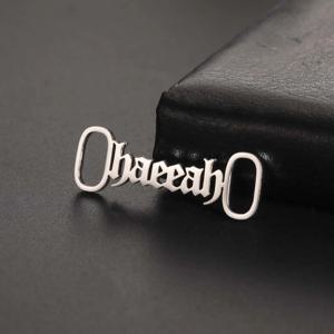 Sipuris 한 쌍 사용자 정의 이름 로고 신발 버클 스테인레스 스틸 맞춤형 네임 플레이트 날짜 로고 여성 남성 쥬얼리 선물 유행