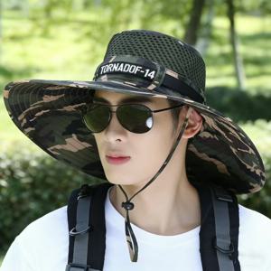 여름 대형 태양 모자 남성 여성 통기성 낚시 모자 태양 자외선 차단 메쉬 어부 모자 하이킹 야외 해변 모자
