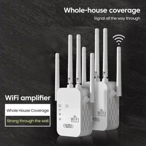 WiFi 듀얼 네트워크 인터페이스 신호 증폭기 - 가정 및 소규모 사무실용 장거리 라우터 확장기