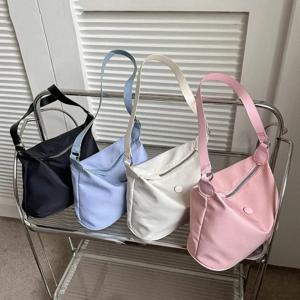 핸드백 캐주얼 대용량 옥스포드 천 숄더백, 크로스 바디 백, 단색