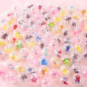 32mm 투명 트위스트 에그 미니 클로 머신 장난감 액세서리 귀여운 동물 인형 어린이 아케이드 크레인 머신 선물