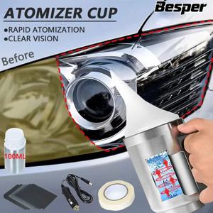 헤드라이트 광택 도구 자동차 램프 복원 키트, 황변, 흐림, 산화, 유리 스크래치, 분무액, 유지보수 액체 키트