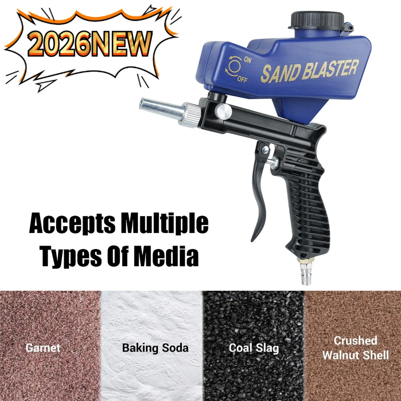 녹 제거 장치 공압식 샌드블라스팅 세트 공압식 블라스팅 건 세트 조절식 블라스팅 기계 중력식 샌드블라스팅 건