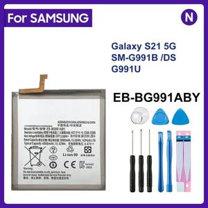 삼성 갤럭시 S21 5G SM-G991B /DS G991U 배터리 + 도구 용 삼성 EB-BG991ABY 4000mAh 교체 용 배터리