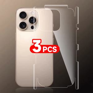 아이폰17 16 15 프로 맥스 후면 화면 보호용 프레임 하이드로겔 필름, 아이폰 14 13 12용 풀커버 후면 보호 필름