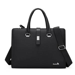 PU 가죽 서류 가방 빈티지 남성용 숄더백 임원용 노트북 핸드백 메신저 비즈니스 포트폴리오 휴대용 사무실 문서 가방