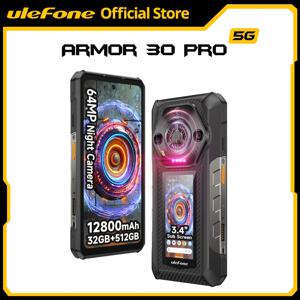 Ulefone Armor 30 Pro 5G 견고한 전화기 안드로이드 14 스마트폰 6.95인치 120Hz 32GB+512GB 12800mAh 야간 카메라 64MP NFC