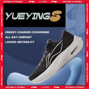 Li-Ning 남성용 YUEYING 5 와이드 토 박스가 있는 최적화된 쿠션 런닝화 TEMPO BOUNSE 반사 리닝 스니커즈 ARHV015 ARHW003